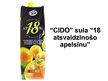 Presentations 'SIA "Cido Grupa" sulas "18 atsvaidzinošo apelsīnu" produkta tirgzinību plānošana', 2.