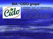 Presentations 'SIA "Cido Grupa" sulas "18 atsvaidzinošo apelsīnu" produkta tirgzinību plānošana', 3.
