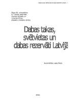 Research Papers 'Dabas takas, svētvietas un dabas rezervāti Latvijā', 2.