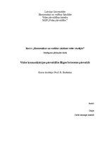 Research Papers 'Vides komunikācijas pārvaldība Rīgas brīvostas pārvaldē', 1.