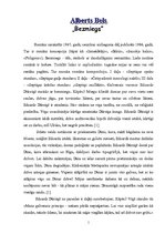 Research Papers 'Alberta Bela romāna "Bezmiegs" analīze', 1.