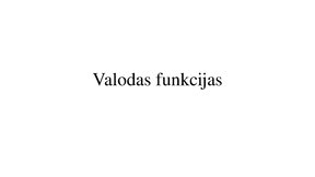 Presentations 'Valodas funkcijas', 1.