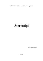 Research Papers 'Stereotipi', 1.