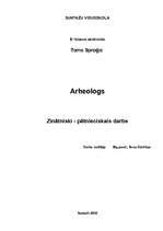 Research Papers 'Arheologs', 1.