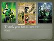 Presentations 'The Green Lantern', 12.