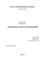 Research Papers 'Apdrošināšanas tirgus Latvijas Republikā', 1.