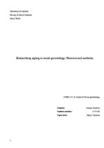 Research Papers 'Researching Ageing in Social Gerontology. Theories and Methods', 1.