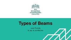 Presentations 'Types of Beams', 1.