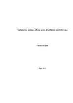 Research Papers 'Valmieras novada viesu māju kvalitātes novērtējums', 1.