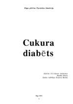 Research Papers 'Cukura diabēts', 1.