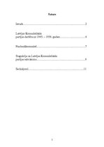 Research Papers 'Latvijas Komunistiskās partijas darbība Latvijā no 1945. līdz 1991.gadam', 2.
