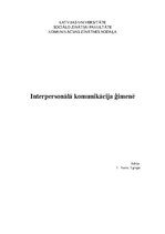 Research Papers 'Interpersonālā komunikācija ģimenē', 1.