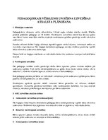Summaries, Notes 'Pedagoģiskais vērojums un bērna uzvedības atbalsta plānošana', 1.