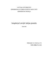 Research Papers 'Imigrācija Latvijā: Indijas piemērs', 1.