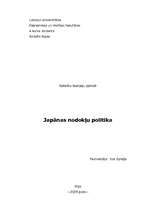 Research Papers 'Japānas nodokļu politika', 1.