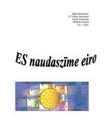 Research Papers 'Eiropas Savienības naudaszīme - eiro', 1.