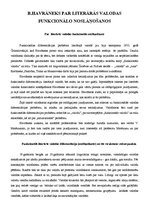 Research Papers 'B.Havrāneks par literārās valodas funkcionālo noslāņošanos', 1.