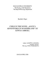 Term Papers 'Child in the Novel "Alice’s Adventures in Wonderland" by Lewis Carroll', 1.