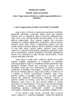 Summaries, Notes 'Augu maiņas ietekme uz kultūraugu kaitēkļiem un slimībām', 1.