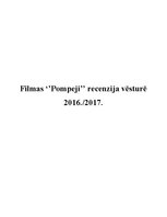 Essays 'Filmas "Pompeji" recenzija vēsturē', 1.