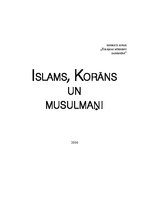 Research Papers 'Islāms, Korāns un musulmaņi', 1.