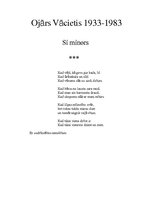 Research Papers 'Par Ojāra Vācieša dzejoļu krājumu "Si minors"', 1.