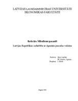 Research Papers 'Latvijas sadarbība ar Apenīnu pussalas valstīm', 1.