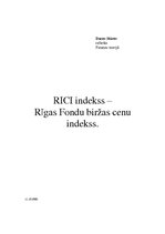 Research Papers 'RICI indekss - Rīgas Fondu biržas cenu indekss', 2.