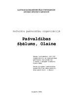 Research Papers 'Pašvaldības šķēlums, Olaine', 1.