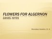 Presentations 'Daniel Keyes "Flowers for Algernon"', 1.
