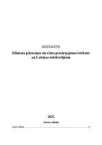 Research Papers 'Klimata pārmaiņu un vides piesārņojuma ietekme uz Latvijas iedzīvotājiem', 1.