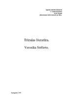 Research Papers 'Trimdas literatūra. Veronika Strēlerte', 1.