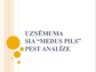 Presentations 'SIA "Medus pils" PEST analīze', 1.