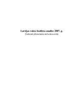 Research Papers 'Latvijas valsts budžeta analīze 2007.gadā', 1.