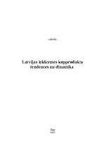 Research Papers 'Latvijas iekšzemes kopprodukta tendences un dinamika', 1.