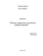 Research Papers 'Līgumu stabilitāte un elastīgums komerctiesībās', 1.