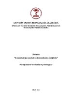 Research Papers 'Komunikācijas aspekti un komunikācija volejbolā', 1.