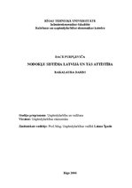 Term Papers 'Nodokļu sistēma Latvijā un tās attīstība', 1.