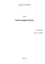 Research Papers 'Kontracepcijas metodes', 1.
