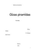 Research Papers 'Gīzas piramīdas', 1.