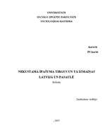 Research Papers 'Nekustamā īpašuma tirgus un tā izmaiņas Latvijā un pasaulē', 1.
