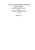Research Papers 'Tūrisma attīstība Latvijā', 1.