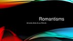 Presentations 'Romantisms un ģērbšanās stili tajā', 1.