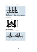 Summaries, Notes 'Arābu kaligrāfija', 5.