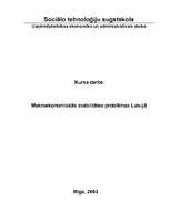 Research Papers 'Makroekonomiskās stabilitātes problēmas Latvijā', 1.