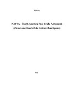 Research Papers 'Ziemeļamerikas brīvās tirdzniecības līgums', 1.
