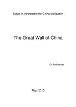 Essays 'The Great Wall of China', 1.