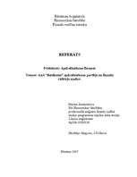 Research Papers 'AAS “Baltikums” apdrošināšanas portfeļa un finanšu rādītāju analīze', 1.