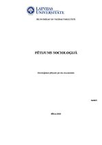 Research Papers 'Socioloģiskais pētījums par ielu muzikantiem Rīgā', 1.