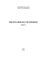 Research Papers 'The Psychology of Smoking', 1.